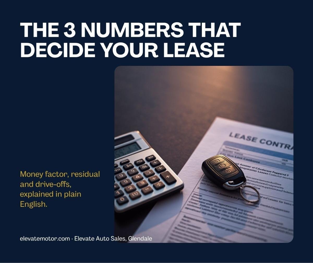 The 3 Lease Numbers: Money Factor, Residual and Drive-Offs